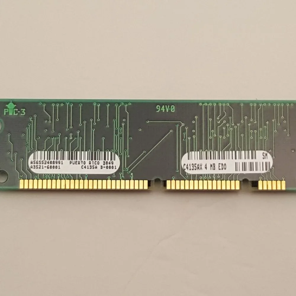 HP C4135AX 4MB 100-pin EDO DRAM DIMM from HP LJ 4000 | A3521-60001 | USED